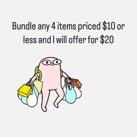 DEAL! - Any 4 items priced at $10 or less for $20 - Picture 1 of 2